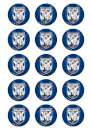 Bulldogs NRL Edible Icing Cupcake Images
